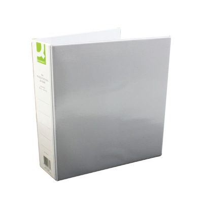 Q-Connect Presentation 4D Ring Binder - A4 - White - Pack 6