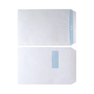 C4 White Envelopes With Window - Self Seal - 90gsm - Pack of 250
