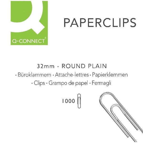 Paperclips - 32mm - Pack of 1000