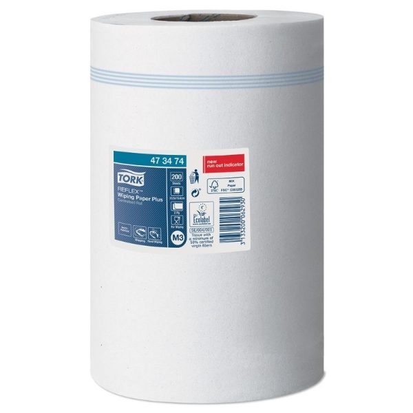 Tork Wiping Paper Plus - Centrefeed - White 