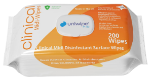 Clinical Disinfectant Midi-Wipe