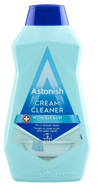 Astonish Cream Cleaner with Bleach - 6 x 500ml