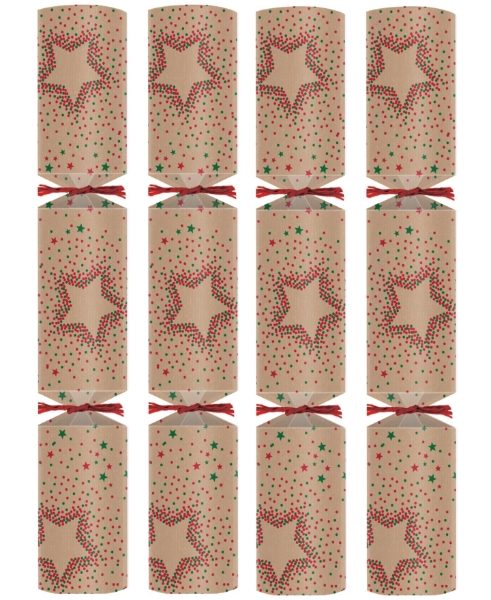 Red & Green Starburst Cracker - 11" - E1 Content - Pack of 50