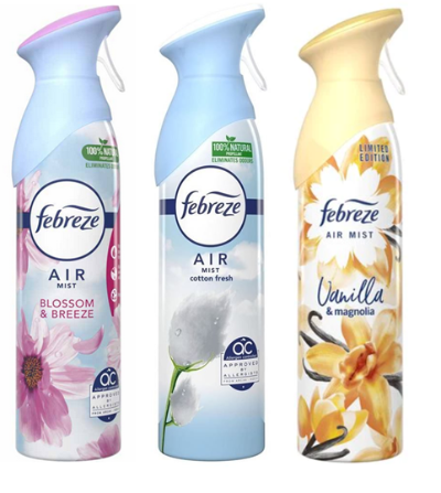 Febreze Aerosol Air Fresheners - Various Fragrances - 6 x 300ml