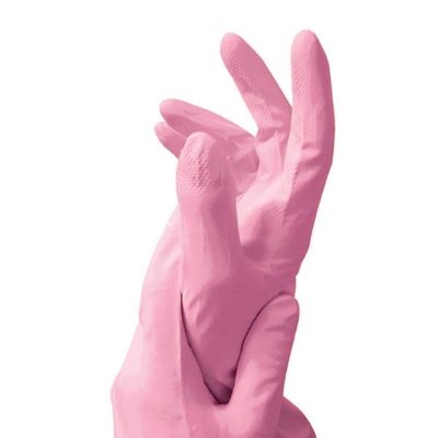 Household Latex Gloves - Pink