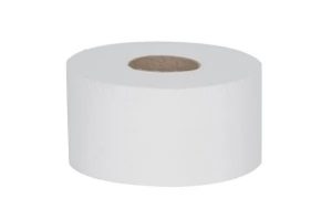 Mini Jumbo Toilet Roll - 2 Ply - Recycled - White - 12x150m Rolls