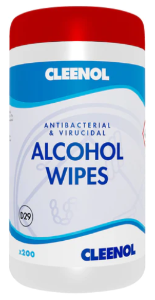 Cleenol Alcohol Wipes - 6 x 200