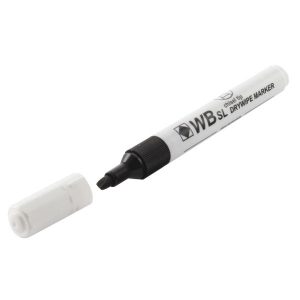 Whiteboard Marker - Black - Chisel Tip - Pack of 10