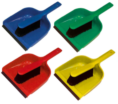 Dustpan & Brush Set - Soft - Various Colours