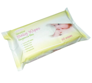 Baby Wipes - Fragrance Free -  Case 12 x 60