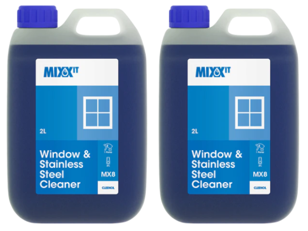 Mixxit Concentrated Window & Glass Cleaner - 2 x 2L