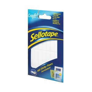 Sellotape Sticky Fixers Permanent - 12x25mm - Pack of 140