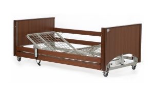 Alerta Lomond Low Profiling Bed - With Side Rails - Walnut
