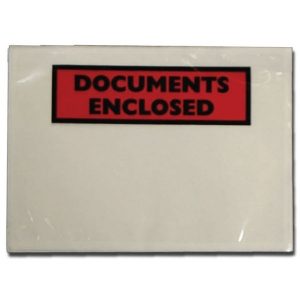 Documents Enclosed Self Adhesive Document Envelopes - A7 - Pack of 1000