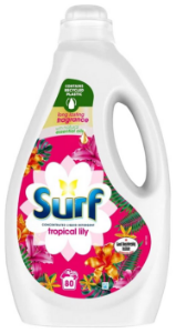 Surf Liquid Washing detergent - 80 Wash - 2.16L- Tropical