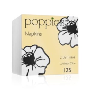 Disposable Napkins - 2 Ply - White