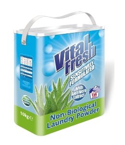 Vital Fresh Aloe Vera Non-Bio Laundry Powder - 10kg