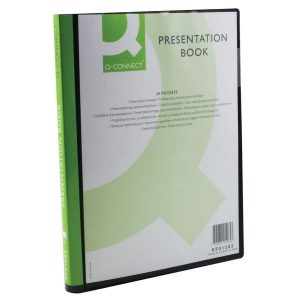 A4 Presentation Display Book - 20 Pocket - Black