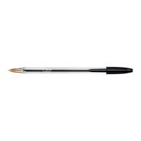 Bic Cristal Ballpoint Pen - Medium - Black - Pack of 100