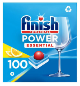 Finish Powerball Essential Dishwasher Tablets - Lemon - Pack of 100 