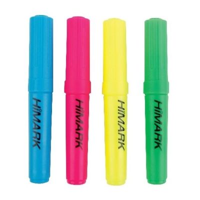 Hi-Glo Highlighters - Assorted Colours - Pack of 4