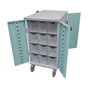 Original Packaging 24/48 Compartment Pharmacy Trolley - 535W x 1035H x 870D 
