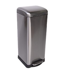 Steel Pedal Bin - 30L - Silver