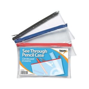 Pencil Case - See Through - 200x125mm - Pack of 12