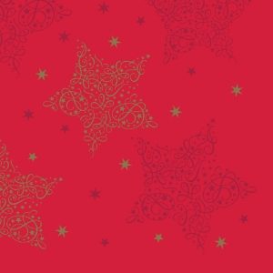 Merry & Bright Napkins - Red - 3 ply - 40cm - Case of 600