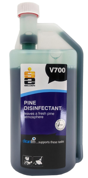 V700 Pine Disinfectant - Concentrated - 6 x 1L